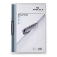 Chemise à clip DURASWING® 30 Graphite A4 transparent - DURABLE