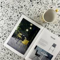 Plateau de table carré Terrazzo White - RestooTab