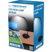 Lampe de Bureau Led Tactile ACRUX Bras Flexible Noir - ESPERANZA