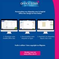 OS43431 - Boite de 1400 étiquettes multi-usages 105x39 mm - OFFICE STAR