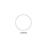 Rouleau de 1770 Gommettes Rondes 20 mm Noir - APLI-AGIPA