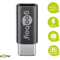 Adaptateur USB-C Mâle / USB 2.0 Micro-USB Femelle Gris - GOOBAY