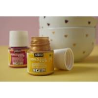 Flacon 45 ml Peinture P150 porcelaine Coloris Rubis - PÉBÉO