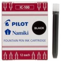 Etui de 12 Cartouches d'encre Namiki IC-100 pour Stylo Capless Noir - PILOT