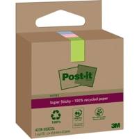 Super Sticky Recycling Notes, 47,6 x 47,6 mm, coloré - Post-it