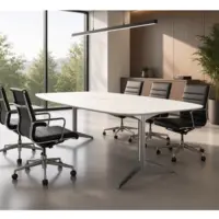 Table de réunion blanche Hide Tech EFG 210x100 ALLISON 2 - OCCASION