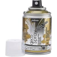 Aérosol 100 ml Peinture opaque permanente faible odeur CHROME OR - PÉBÉO