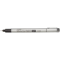 Feutre à Pointe Fine MULTILINER SP 0,05 mm, noir - COPIC