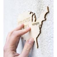 Carte Du Monde En Bois - Taille Xl - Puzzle 3d - WOODEN CITY