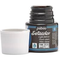 Flacon 45 ml Peinture Setacolor pour tissus clairs BRUN VELOU - PÉBÉO