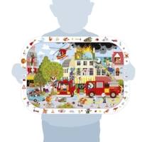 Puzzle d'observation, Pompiers - 76 Pièces - AVENUE MANDARINE