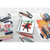 Feutre encre de Chine PITT artist pen Manga Shônen étui 6 - FABER-CASTELL