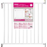 Barrière de protection VOGUE pour enfants métal blanc - h.73 cm l.69 à 75 cm - Gedimat - NORDLINGER