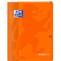 Cahier Easybook agrafé 24x32cm 96 pages grands carreaux 90g orange - Oxford