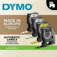 Cassettes de ruban encreur D1 noir/blanc 9 mm x 7 m - DYMO