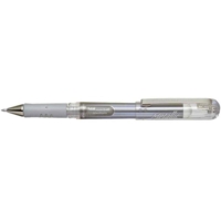 Stylo roller K230M Hybrid Gel Grip DX Métallic 1 mm Blanc - Pentel