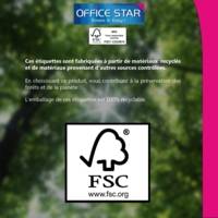 OS43431 - Boite de 1400 étiquettes multi-usages 105x39 mm - OFFICE STAR