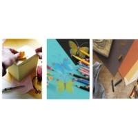 Pochette de 12 feuilles de papier dessin Mi-Teintes 320 x 240 mm 160g couleurs vives - CANSON