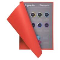 Paquet de 100 chemises FLASH 220 100% recyclé 24x32cm Rouge - EXACOMPTA