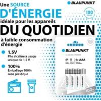 Pack 4 Piles AAA/LR03 Alcalines 1,5V - BLAUPUNKT