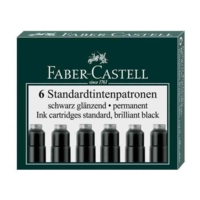 Etui de 6 cartouche d'encre Standard Noir - Faber-Castell