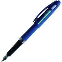 Stylo plume Tradio, corps sport chic Bleu foncé/bande menthe, encre Bleue - PENTEL