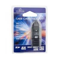 Lecteur de Cartes TA101K SDHC USB 2.0 Noir - TITANUM