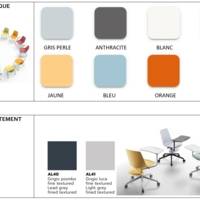 Siège JOB avec tablette base 5 branches – ArtProg