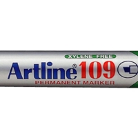 Marqueur "Eco" "109" permanent indélébile pointe biseautée de 2 & 5 mm noir - Artline