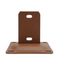 Platine acier pour poteau EXPERT (260S) anthracite - Gedimat - LIPPI