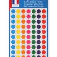 Sachet de 385 Pastilles de signalisation rondes Gommettes 8 mm Assorties - Apli-Agipa