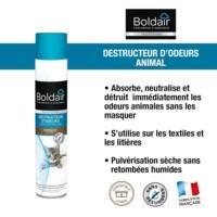 Désodorisant Destructeur d'odeurs animales - Pulvérisation sèche - 500 ml - BOLDAIR
