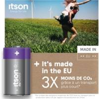 Pack de 2 Piles Alcalines LR20/D 1,5V ItsPOWER - ITSON