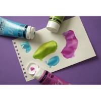 Tube 250ml Peinture Acrylique Fine Studio Haute Viscosité Bleu Vert Iridescent - PÉBÉO