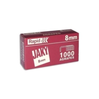 Boite de 1000 agrafes Jaky 8 cuivrées - Rapid