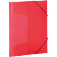 Chemise à élastiques, PP, A3, rouge translucide - HERMA