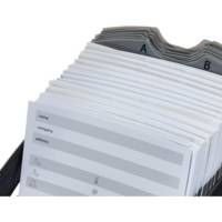 Telindex Desk Fichier Répertoire Linéaire pour 500 Fiches Index Alphabétique A-Z - DURABLE