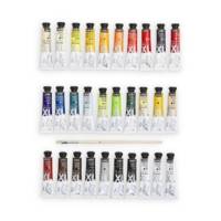 Etui 30 tubes de 20 ml Peinture Huile Fine XL Assortis et Pinceau - PÉBÉO