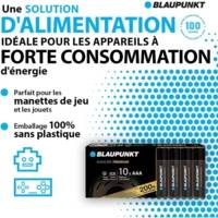Piles AAA alcalines PREMIUM, paquet de 10 - BLAUPUNKT