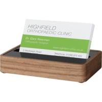 Présentoir pour cartes de visite, chêne, 30 cartes - SIGEL
