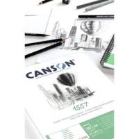 Bloc dessin 30 feuilles 1557 A4 180 g collé 1 coté Blanc pur - CANSON